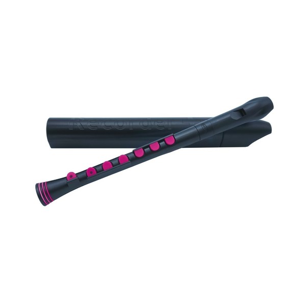 Nuvo Recorder+ with Hard Case, Black and Pink