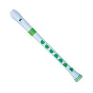 Nuvo Recorder+ with Hard Case, Baroque Fingering, White and Green