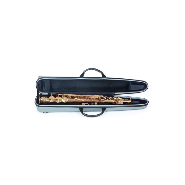 BAM Stage Soprano Saxophone Case, Grey Thunder