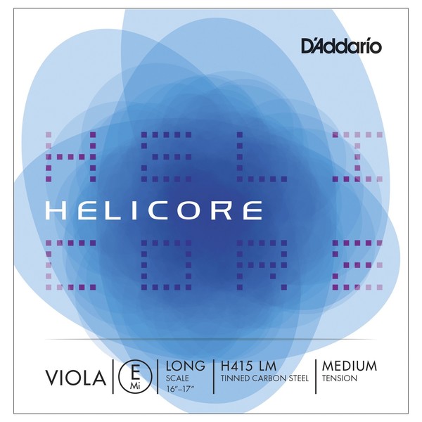 D'Addario Helicore Viola E String, Long Scale, Medium 