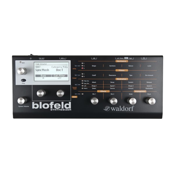 Waldorf Blofeld Synthesizer, Black - Main