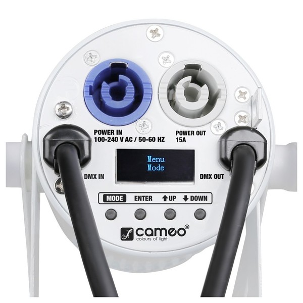 Cameo Q-Spot 15 RGBW, White, Back Panel
