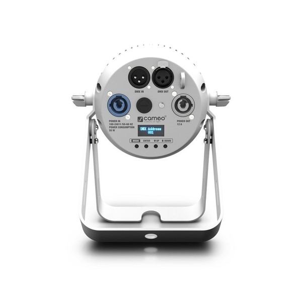 Cameo Q-Spot 40 RGBW Spotlight, White, Control Panel
