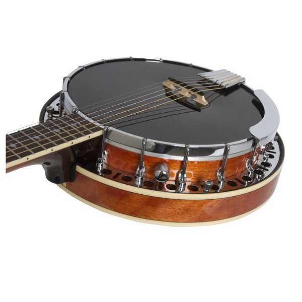 Epiphone Stagebird 6-String Electro Banjo, Red Brown Mahogany