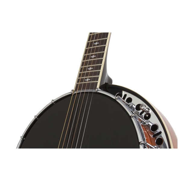 Epiphone Stagebird 6-String Electro Banjo, Red Brown Mahogany
