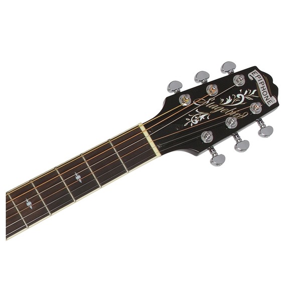 Epiphone Stagebird 6-String Electro Banjo, Red Brown Mahogany