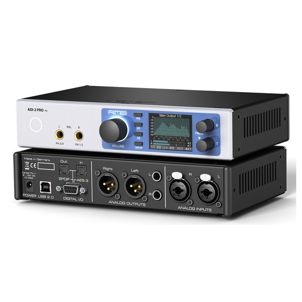 RME ADI-2 Pro FS USB Audio Interface - Front & Back