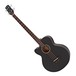 Electro Acoustic Left Handed Bass Guitar by Gear4music, Black