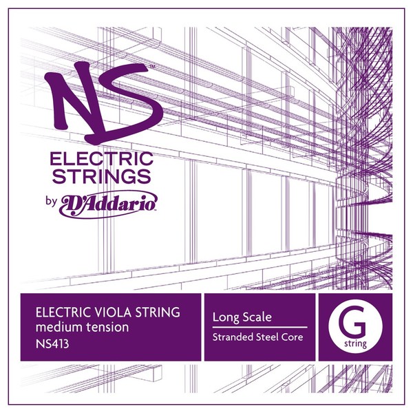 D'Addario NS Electric Viola G String, Long Scale, Medium 