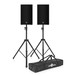 Yamaha DZR15 15'' Active PA Speaker Pair with Stands