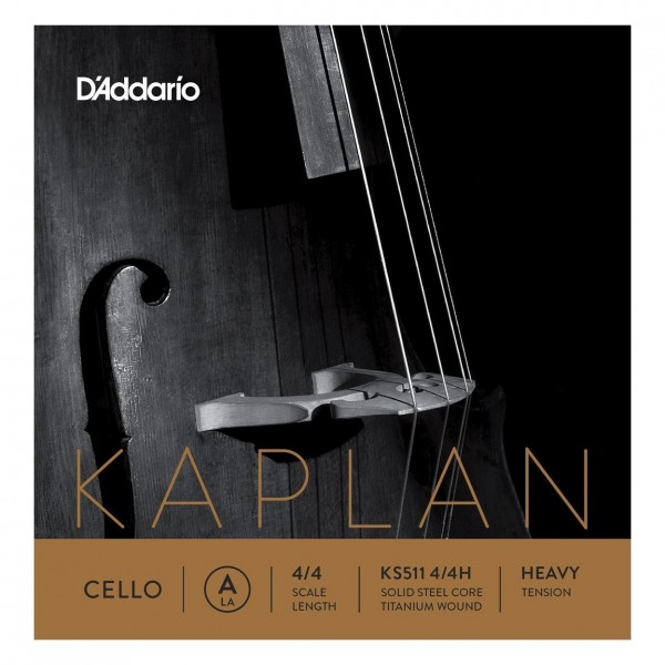 D'Addario Kaplan Cello A String, 4/4 Size, Heavy