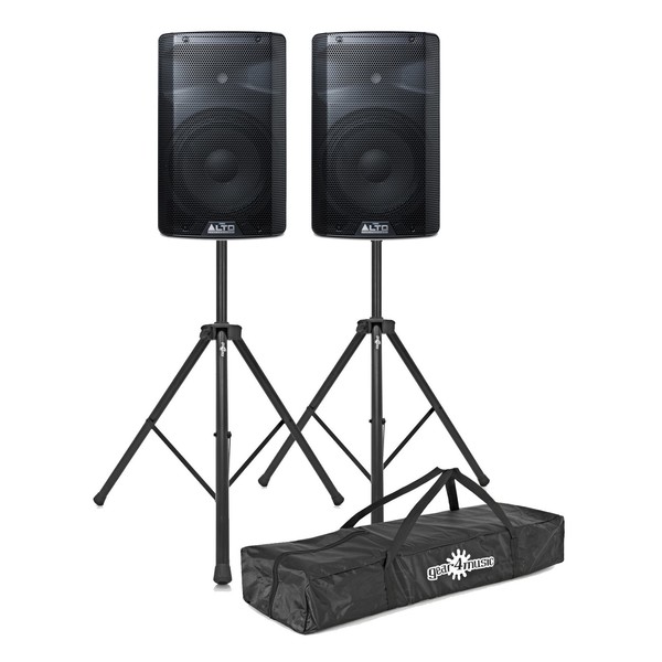 Alto TX210 300 Watt Active Speakers With Stands, Pair - Main