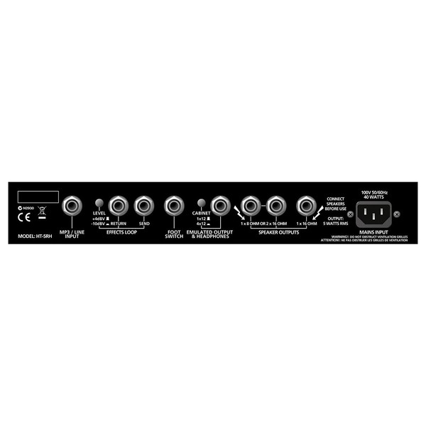 Blackstar HT-5RH Head Back Panel