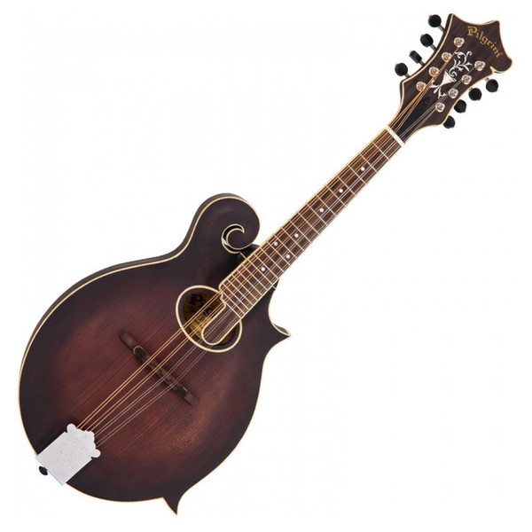 Pilgrim New World Mandolin F Style, Dark Brown Front View
