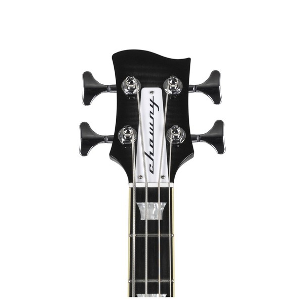 Chowny CHB-2 Semi-Hollow Bass, Black Burst