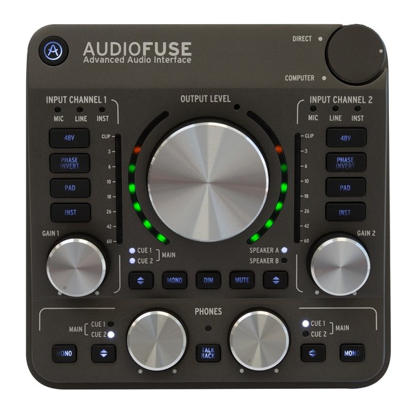 Arturia AudioFuse USB Interface for Mac, PC and iOS, Space Grey - Main