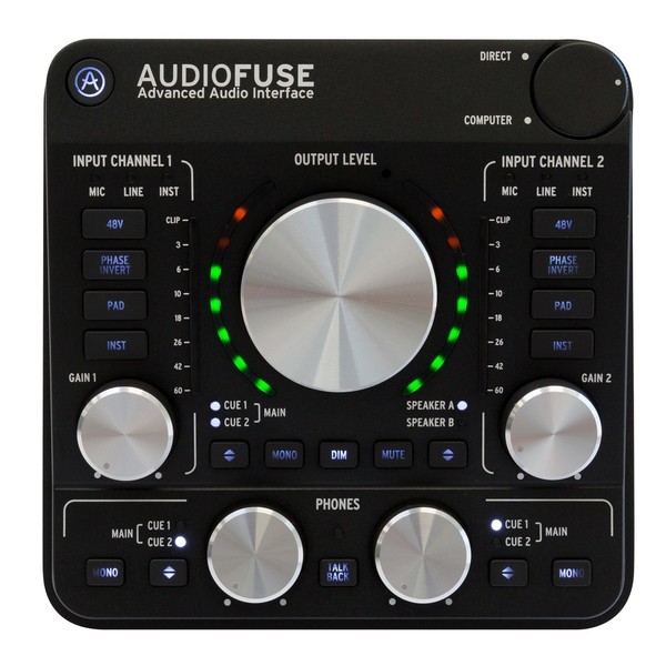 Arturia AudioFuse USB Interface for Mac, PC and iOS, Deep Black - Main