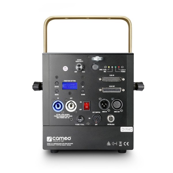 Cameo IODA 1000 Professional RGB Show Laser, back Panel 