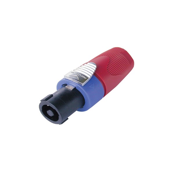 Neutrik NL4FX-2 4-Pole Female SpeakON Cable Connector, Red 1