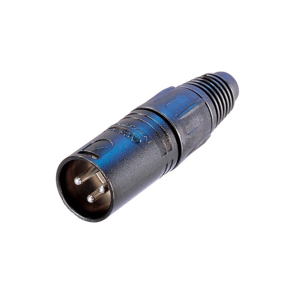 Neutrik NC3MX-B 3-Pole Male XLR Connector, Black 1