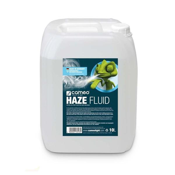 Cameo Haze Fluid For Haze Machines, 10L
