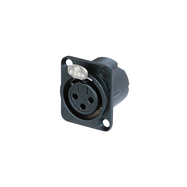 Neutrik NC3FD-LX-BAG 3-Pole Female XLR Receptacle, Black Housing 1