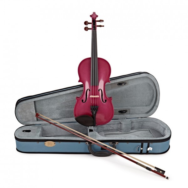 Stentor Harlequin Violin Outfit, Raspberry Pink, 1/2 - Nearly New