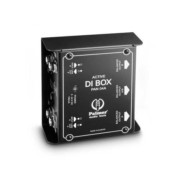 Palmer Pan 04 2 Channel Active DI Box, Angled