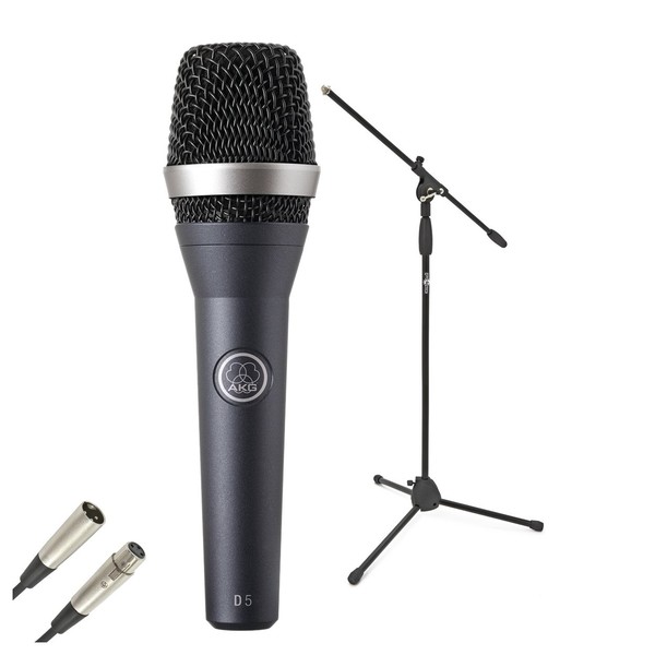 AKG D5 Dynamic Lead Vocal Mic Pack - Bundle