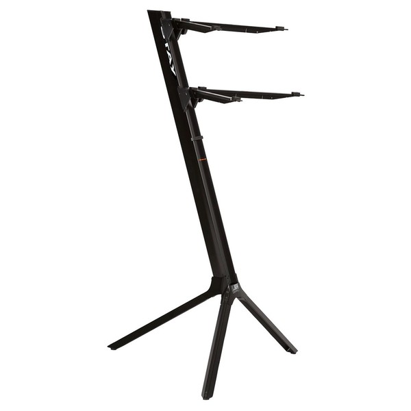 STAY Keyboard Stand SLIM, 2-Tiers, 4 Arms, Black - Main