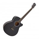 Chitarra Elettroacustica a Cutaway Singolo di Gear4music, Nero