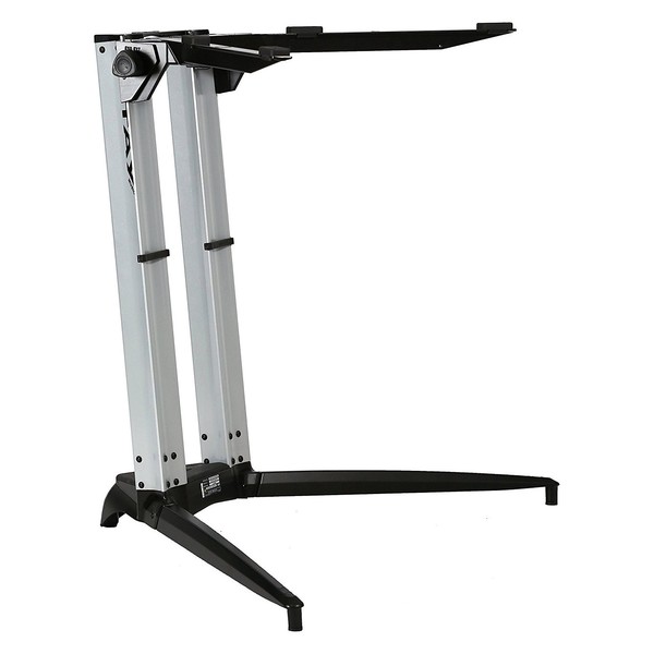 STAY Keyboard Stand PIANO, 1-Tier, 2 Arms, Silver - Main