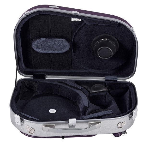 BAM L'Etoile Hightech Adjustable French Horn Case, Violet, Inside