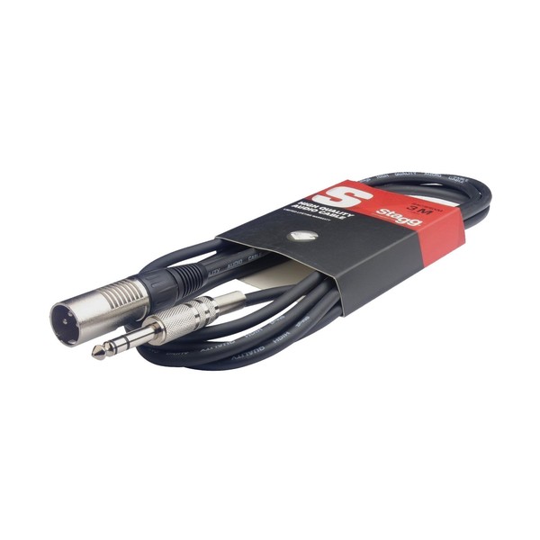 Stagg 3M Stereo Jack to Male XLR Cable 1