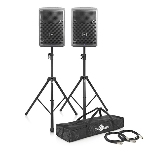 JBL PRX710 10" PA Speaker Bundle Including Stands 1