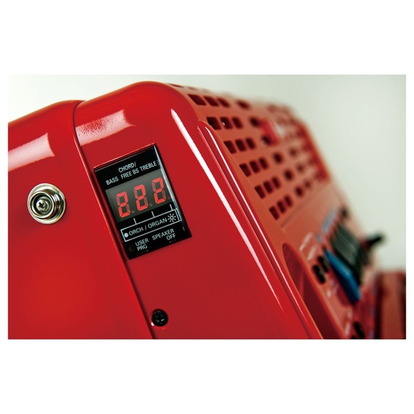 Roland FR1X Button V-Accordion Red digital display