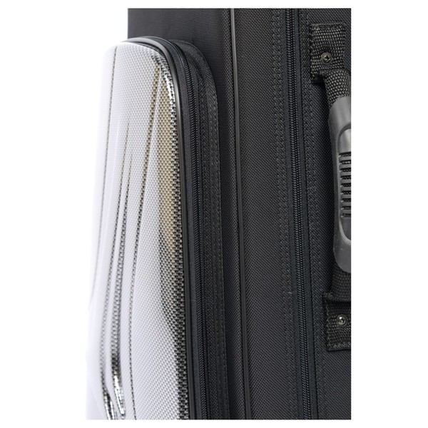 BAM New Trekking Double Trumpet Case, Silver Carbon