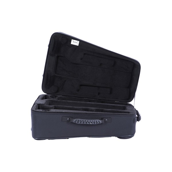 BAM New Trekking Double Trumpet Case, Brushed Aluminium