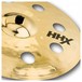 Sabian HHX 16'' Evolution O-Zone Crash Cymbal, Brilliant Finish - Close Up