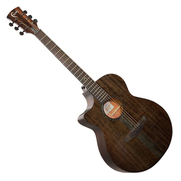 Faith Naked Venus Electro Acoustic Left Handed, Spruce/Mahogany Satin Front View