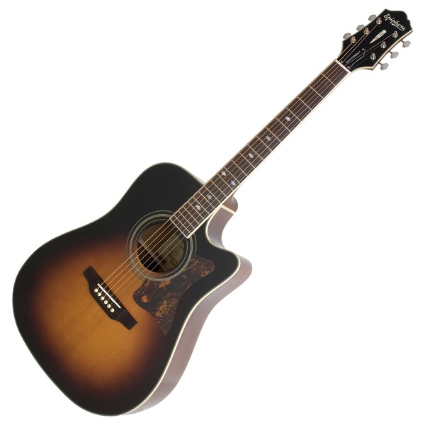 Epiphone DR-500MCE Masterbuilt Electro Acoustic, Vintage Sunburst