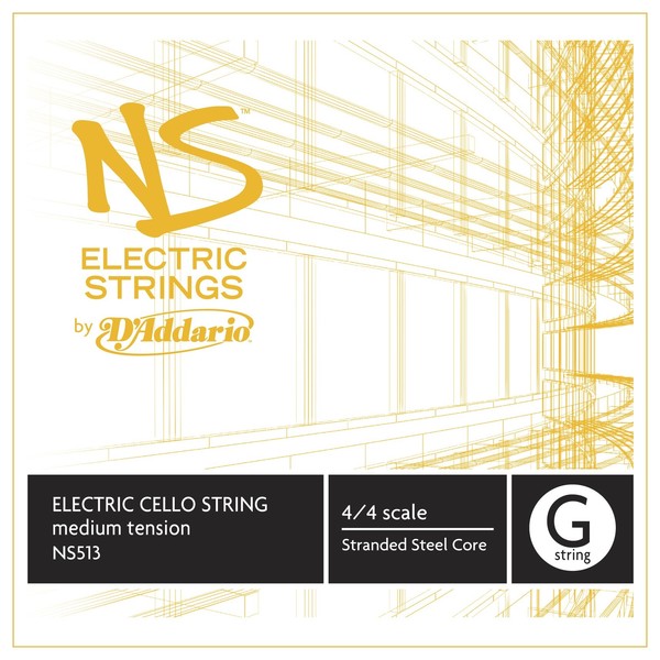 D'Addario NS Electric Cello G String, 4/4 Size, Medium 