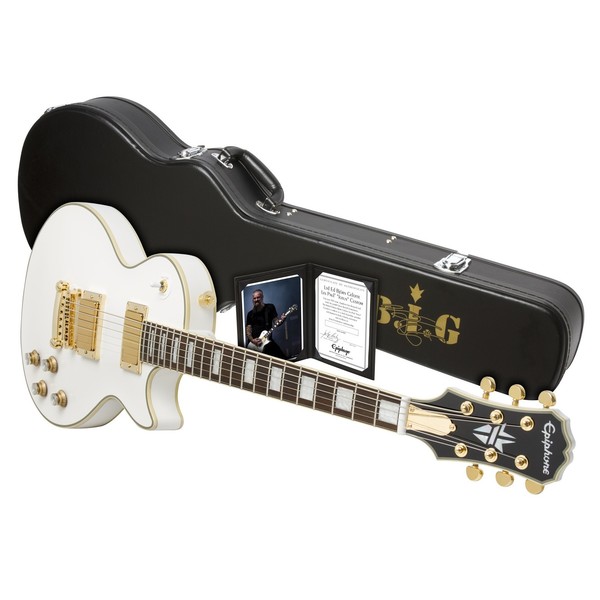 Epiphone Ltd Björn Gelotte Jotun Les Paul Custom Outfit White
