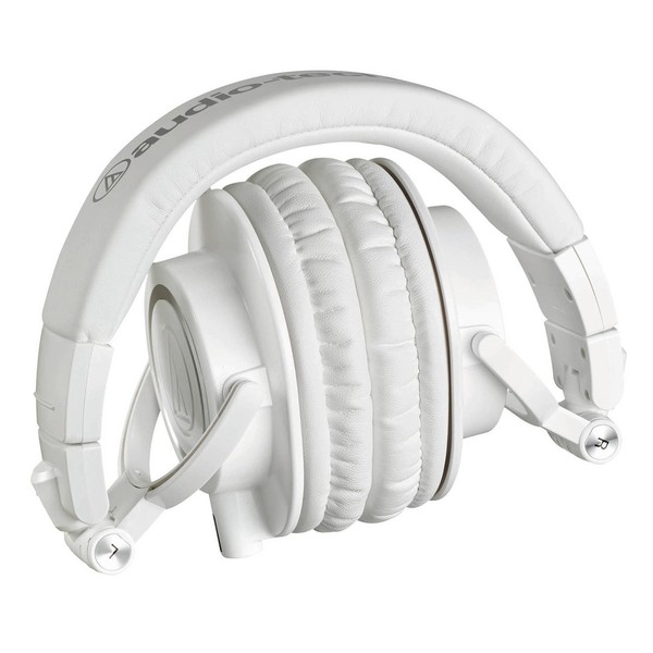 Audio Technica ATH-M50xWH Professional Monitor Headphones, Folded