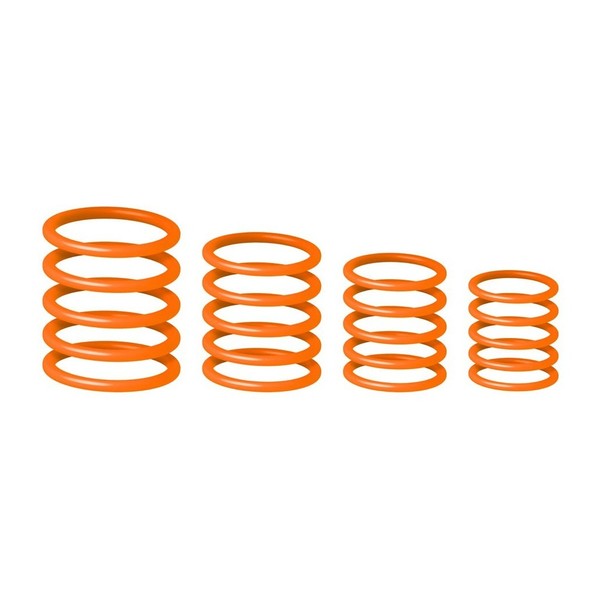 Gravity Universal G-Ring Pack, Electric Orange Stacked