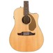 Fender California Villager 12 String Electro Acoustic, Natural front close up