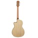 Luna Fauna Hummingbird Parlor Electro Acoustic Guitar Back View