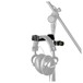 Gravity HMS01 Microphone Stand Headphone Hanger Mounted with phones