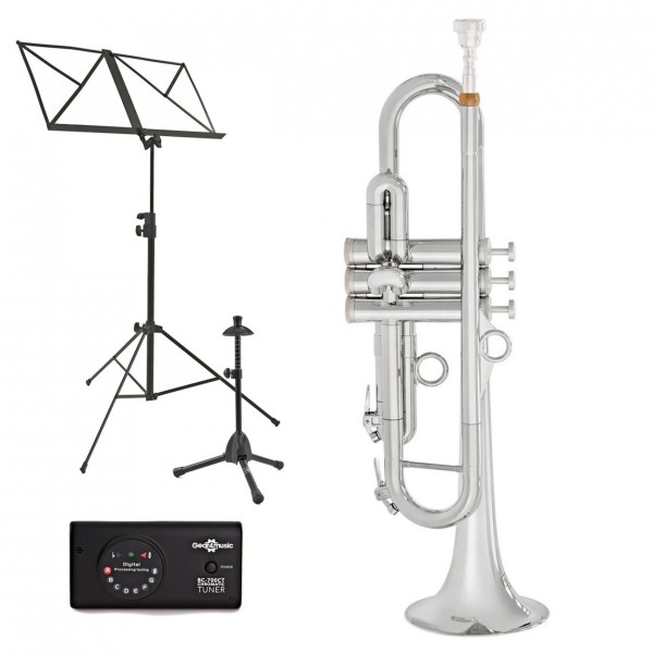pTrumpet hyTech Trumpet Package, Silver