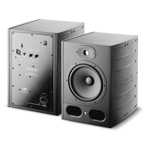 Focal Alpha 80 Active Studio Monitor (Single) - Front & Back